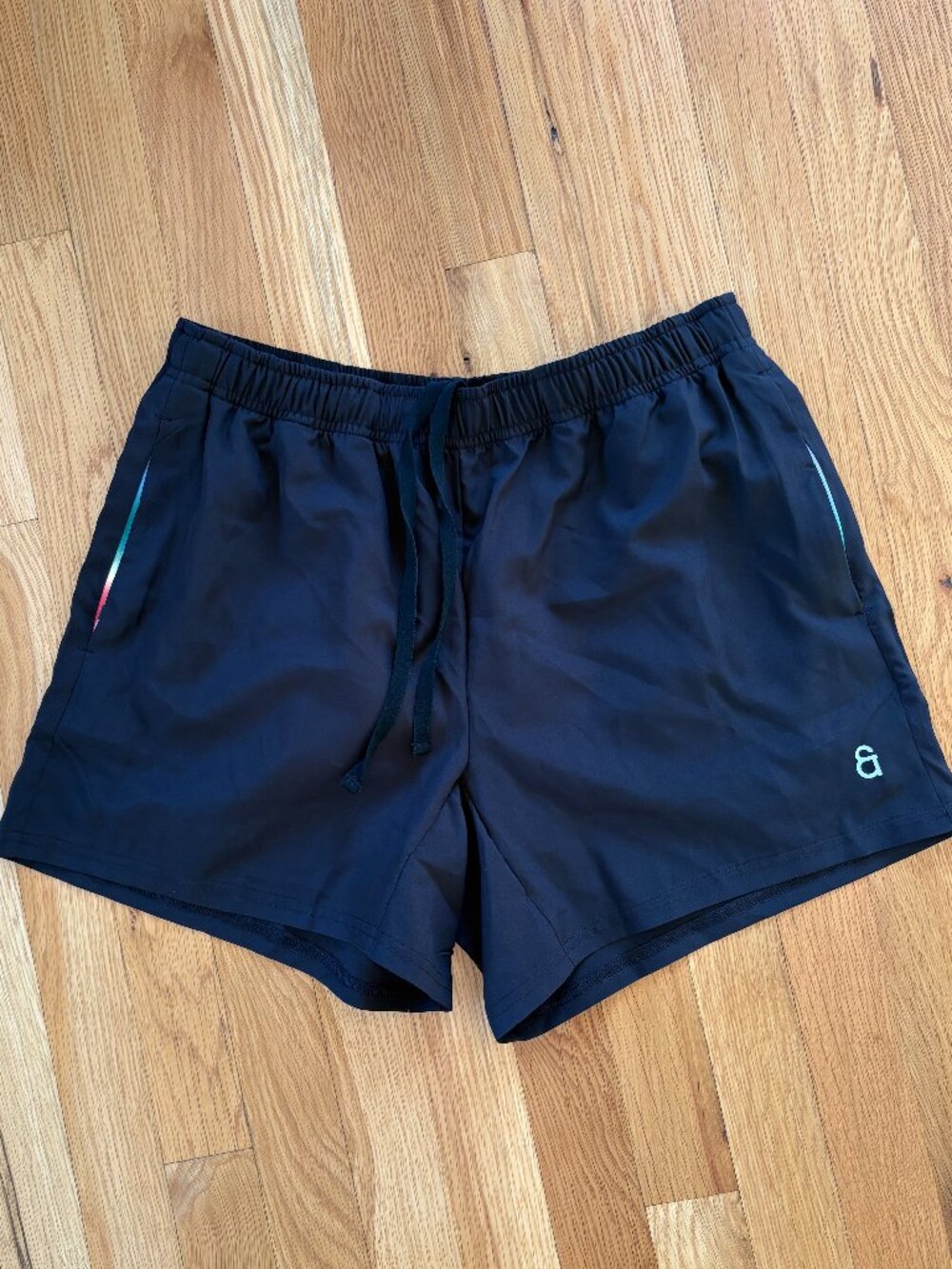 Men's Black Athletic Shorts - Size Medium